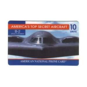   Phone Card 10u B 2 Stealth Bomber   Americas Top Secret Aircraft