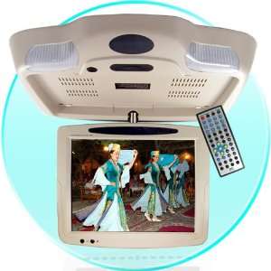   Roof Mount Monitor DVD Player   USB + SD Reader  Tan 