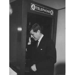  John F. Kennedy Talking on the Phone During the Primary Election 