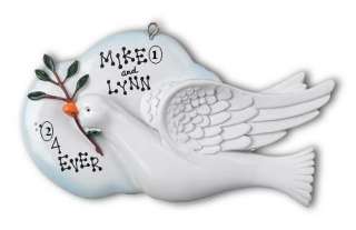 PEACE DOVE PIGEON BIRD IN MEMORY OF HOLIDAY CHRISTMAS PERSONALIZED 