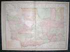 1914 Railroad map of Washington state. Dated. Genuine. Very rare, read 