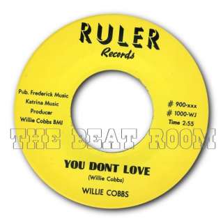 WILLIE COBBS   YOU DONT LOVE ME GREAT MOD R&B REPRO  