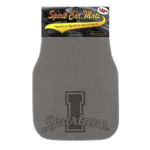   Universal Floor Mats   Grey   Mascot Spartans with Varsity Letter I