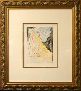 Salvador Dali The Divine Comedy woodcut PARADISE Canto 21 new frame 