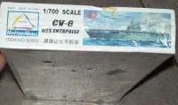 CV 6 USS ENTERPRISE 1700 Scale War Ship Mini Hobby Model Air Craft 