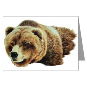    Greeting Cards (10 Pack) Bear   Male Grizzly Bear 