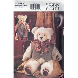  Vogue 9785 Sewing Pattern 23 Teddy Bear and Clothing 