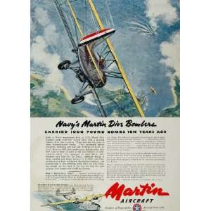   Dive Bomber Aircraft Airplane   Original Print Ad