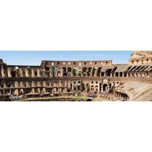  Interiors of an Amphitheater, Coliseum, Rome, Lazio, Italy 