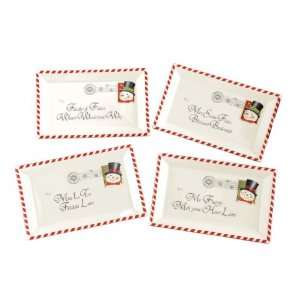   North Pole Express Letter Plates 4 Styles, Set of 8