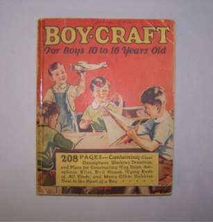 Vintage Boy Craft Book How To Make Ship Kite Plane Knot  