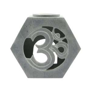  Hexagonal Soapstone Om Oil Diffuser