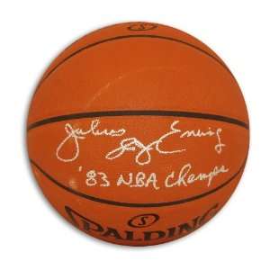  Julius Erving Signed Official NBA Basketball   83 NBA 