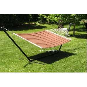  Deluxe Two Person Quilted Hammock Set with 15 Foot Long 