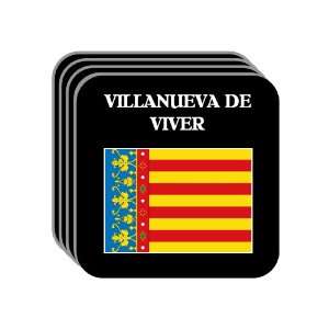   VILLANUEVA DE VIVER Set of 4 Mini Mousepad Coasters 