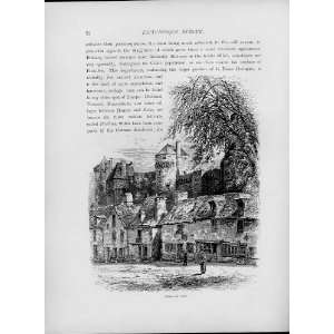  Chateau De Vitre Old Prints Normandy & Brittany C1880 