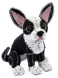 Chihuahua Dog Grass Roots Beaded Sculpture Beadworx NEW  