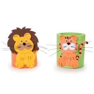  Lion & Tiger Foam Craft Kit (Makes 2) Toys & Games