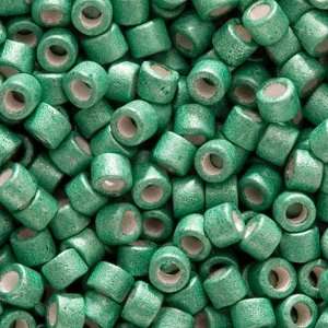 Miyuki Delica Seed Beads 11/0 Galvanized Matte Dark Mint Green DB1171 