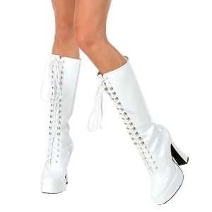  Lets Party By Ellie Shoes Easy (White) Adult Boots / White 