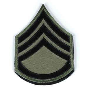 Military Ranking Embroidery Patch with Velcro   Staff Sergeant 