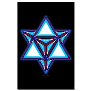  Merkaba Peace Mini Poster Print by  Patio, Lawn 