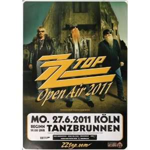  ZZ Top   Open Air 2011   CONCERT   POSTER from GERMANY 