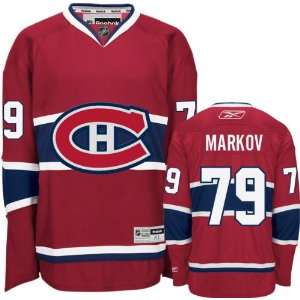  Andrei Markov Premier Jersey Montreal Canadiens #79 Red 