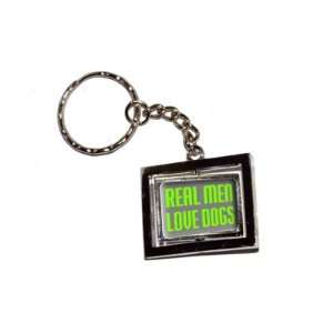  Real Men Love Dogs   New Keychain Ring Automotive