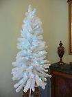 Sparkling WHITE Retro Christmas Tree Pre lit w/ BLUE colored lights,4 
