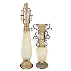   Uttermost Accessories and Clocks Viran, Vases, S/2 Furniture & Decor