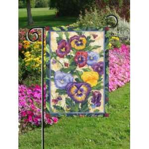  Colorful Pansy Flowers Mini Flag Patio, Lawn & Garden