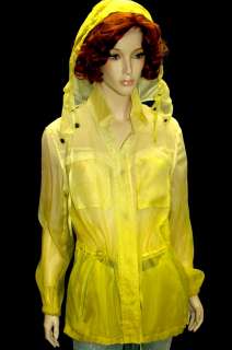 THIS CHIC LUXURIOUS SHEER BEACH PARKA by VALENTINO sz 8  