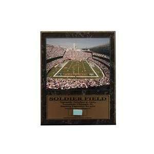  Soldier Field 12x15 Game Used Commemorative Plaque Sports 