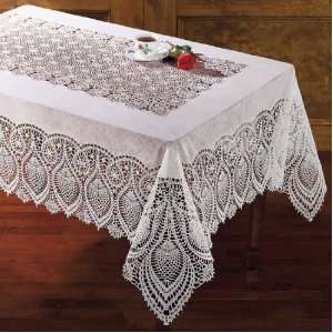    BrylaneHome Crochet Lace Tablecloths Collection