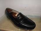 COLE HAAN Men Black Leather Penny Loafer Shoe 10.5 C