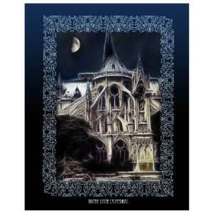  Notre Dame Cathedral Vintage Travel Poster