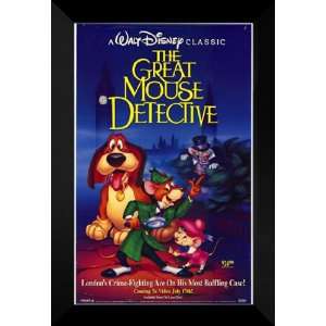  The Great Mouse Detective 27x40 FRAMED Movie Poster   C 