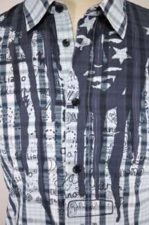 Authentic $390 John Galliano Plaided Long Sleeve Shirt US S EU 48 