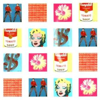 Andy Warhol Pop Art Icon Vinyl Shower Curtain   Marilyn Monroe, Elvis 