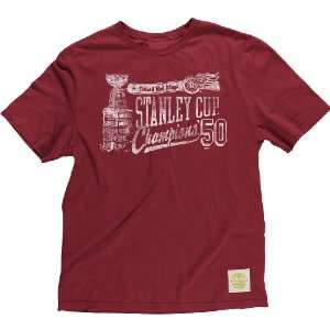  Retro Sport Detroit Red Wings One Color Stanley T shirt 