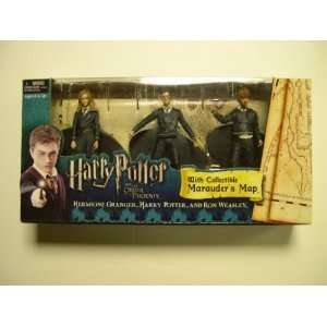   figures (Hermione, Harry, Ron) with Marauders Map Toys & Games