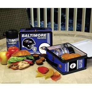    Baltimore Ravens NFL Tin Lunch Box With Thermos