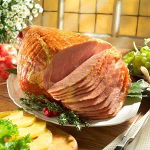Half Spiral Sliced Smoked Ham 7 9 lbs Grocery & Gourmet Food
