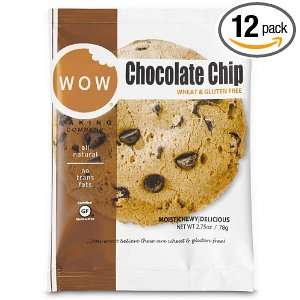 Wow Baking Cookie, Chocolate Chip , 2.75 Ounce (Pack of 12)