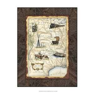  Midwest States Map by Vision studio 13x19 Kitchen 