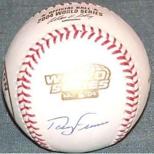  Terry Francona Signed Baseball   2004 World Series Sports 