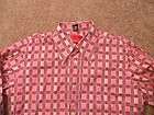 Mens S Small Hugo Boss Pink Red Long Sleeve Point Colla