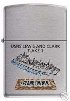 USNS Lewis and Clark (T AKE 1) Zippo MIB Plankower BC  