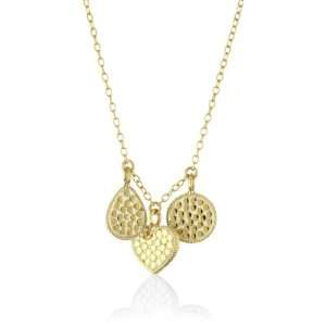 Anna Beck Designs Gili 18k Gold Plated Heart Charm Necklace